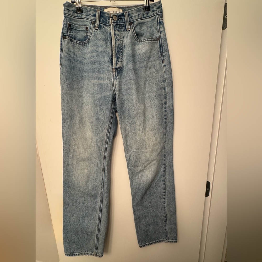 Denim Forum Joni High Rise Loose 29L inseam 28”| Aritzia | US 24 | 100%Cotton - Picture 8 of 16